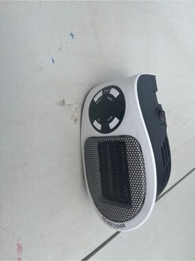 Compact White & Black Portable Space Heater